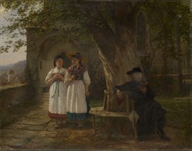 Involuntary Confession, 1881, oil on canvas, 82.5 x 104.5 cm, signed and dated lower left: B