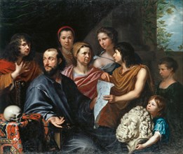 Portrait of the Merian family, c. 1642/43, oil on canvas, 118.7 x 140 cm, signed on the reverse of