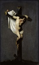 A Thief on the Cross, 1620-1660, Oil on Slate, 42.5 x 26.5 cm, Unmarked, Michelangelo Cerquozzi,