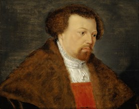 Portrait of a twenty-four-year-old man, oil on linden wood, 45.5 x 58 cm, Süddeutscher Meister, 16.