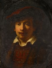 Self-portrait with Red Beret, late 18th, early 19th C., oil on canvas, 56 x 43.5 cm, unmarked,