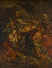 The Cross Carrying of Christ, oil on panel, 62 x 46 cm, not marked, Peter Paul Rubens, (Kopie nach
