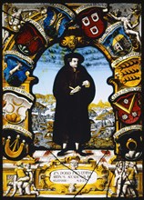 Coat of Arms of the Faculty of Arts of the University of Basel, 1560, stained glass, 31 x 42.5 x 2