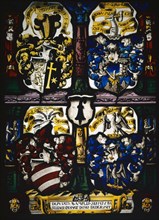 Coat of Arms of the Deputates of the Basel Council, 1561-1562, stained glass, 43 x 31.5 cm |, 31.3