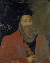 Portrait of François Douaren, oil on canvas, 84 x 68.5 cm, unmarked., Above: FRAN [ZISCUS]