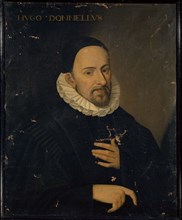 Portrait of the Hugues Doneau, oil on canvas, 81.5 x 67.5 cm, unsigned., Above: HVGO DONNELLVS,