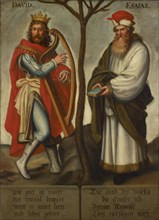 The Prophets David and Isaiah, oil on canvas, 104.5 x 76 cm, unmarked., About the figures: DAVID.,