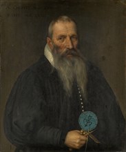 Portrait of Peter Ryff of Basel, 1625, oil on oak wood, 75 x 62 cm, not marked, but dated upper