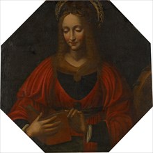 St. Catherine, oil on panel, 60.5 x 60.5 cm, unsigned, Cesare da Sesto, (Art (?) / style of (?)),