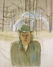 Selfportrait, 1939, oil on canvas, 125 x 100 cm, unmarked, Walter Kurt Wiemken, Basel 1907–1941 bei