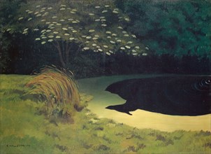 La mare (Honfleur), 1909, oil on canvas, 73.2 x 100.2 cm, signed and dated lower left: F. VALLOTTON