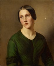 Portrait of a Woman, Oil on Canvas, 59 x 49.5 cm, Unmarked, Adolf Follenweider, Basel 1823–1895