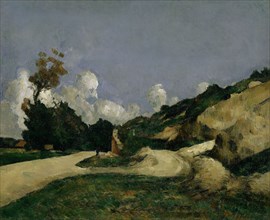 La route, around 1871, oil on canvas, 59.5 x 72.7 cm, unsigned, Paul Cézanne, Aix-en-Provence