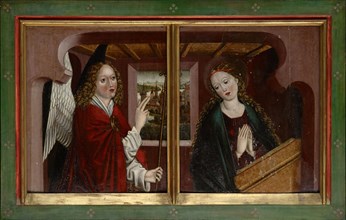 The Annunciation, c. 1460/70, mixed technique on softwood, (per panel) 47.5 x 40.8 cm, unmarked,