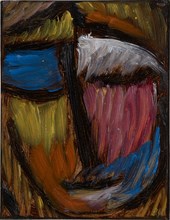 Meditation N. 30, 1934, oil on paper, mounted on cardboard, 15.5 x 12 cm, signed and dated., l .: A