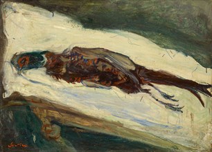 Le faisan mort, around 1926/27, oil on canvas, 52 x 72 cm, signed and dated., l .: Soutine,