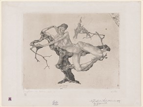 Virgo (dreaming), 1903, 2, etching on zinc, ex. 1/30, sheet: 31.9 x 42.1 cm |, Plate: 23.7 x 29.6