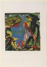 Schlemihl's Encounter with the Shadow, 1915, color woodcut, sheet: 53.3 x 37.9 cm largest mass,
