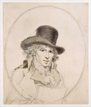 Self-portrait, c. 1797, pencil, watercolored, page: 18.6 x 15.5 cm, on the reverse, inscribed in