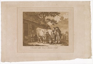 Marché entre deux Païsans Suisses, 1785, aquatint, leaf: 21.6 x 32 cm (largest mass) |, Plate: 14.7