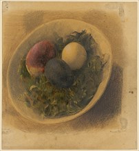 Easter Eggs, Colored Pencil and Pencil, Sheet: 22.5 x 20.5 cm, Not Specified, Otto Meyer-Amden,
