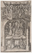 Great Consecration of the Angel of Einsiedeln, 1466, copperplate engraving, sheet: 20.8 x 12.4 cm,