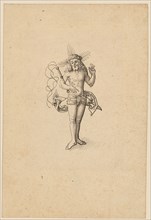 Christ as a man of sorrows, feather in black, gray wash, sheet: 13.9 x 9.4 cm, unmarked, Jörg