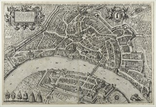 Large birdshow of the city of Basel from the northeast, 1617 (after a preliminary drawing from