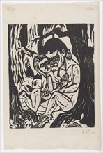 Sheet from the portfolio The Koral of the Great Baal (after Bertolt Brecht), 1925, woodcut on