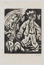 Sheet from the portfolio The Koral of the Big Baal (after Bertolt Brecht), 1925, woodcut on