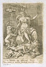 Personification of Majesty (Maiestas), 1579, copperplate engraving on paper, foliate: ca. 14 x 9