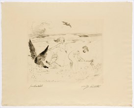 The Curse, 1911, drypoint (WZ: J W. ZANDERS), proof, single condition, leaf: 39 x 49.5 cm (largest