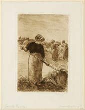 Les Faneuses, (1890), etching, print in brown, 12th condition (from 12), 100 Ex., Sheet: 26.5 x 20
