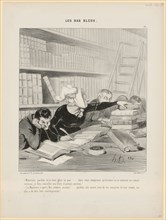 Monsieur, pardon si je vous gêne un peu [...], 1844, chalk lithograph, 4th condition (from 4),