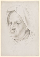 Head of a beardless man with a hood, Black chalk, Sheet: 31.9 x 22.2 cm, Unmarked, Hans Baldung gen