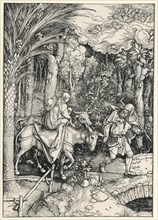 Flight to Egypt, around 1504, woodcut, Albrecht Dürer, Nürnberg 1471–1528 Nürnberg