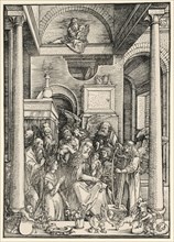 Mariens Adoration (Glorification of Mary), c. 1502, woodcut, folio, picture: 29.6 x 21.3 cm, U.