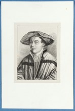 Selfportrait Hans Holbein d., J. (after the early Basler so-called self portrait with the red