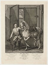 The New Riding School, Title Copper, 1734, etching, sheet: 60.1 x 43.5 cm |, Plate: 54 x 39 cm,