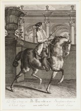 The Trot on the right of a wide circle, 1734, etching, sheet: 59.7 x 44 cm |, Plate: 53.6 x 38.5