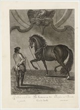 Trotting on the Corda left, 1734, etching, sheet: 60 x 43.5 cm |, Plate: 54.8 x 39.3 cm, U.l.,