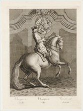 Changieren right, 1734, etching, sheet: 59.3 x 43.6 cm |, Plate: 54.6 x 39.8 cm, U.l., below the