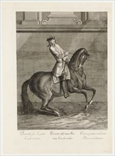 Pirouette on a small circle on the right, 1734, etching, sheet: 60.1 x 43.1 cm |, Plate: 54.2 x 39