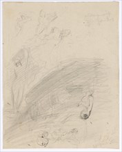 Sketch after the composition begun by Böcklin, later rejected Composition Liebesfrühling, 1868,