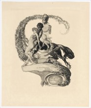 Ex libris for Walther Heinisch, photo engraving, plate: 13.5 x 11 cm |, Leaf: 16.6 x 14 cm,