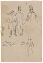 Marion and Valabrègue, 1866, pencil, sheet: 28 x 19.2 cm, unmarked, Paul Cézanne, Aix-en-Provence