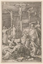 Christ on the Cross, copperplate, plate: 20.3 x 13.5 cm |, Leaf: 20.7 x 14 cm, U. l., numbered: 10,