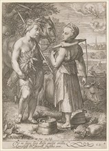 The Summer, 1601 (print before 1652), copperplate engraving, sheet: 22.2 x 15.9 cm (trimmed within
