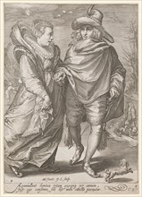 Winter, 1601 (print before 1652), copperplate engraving, sheet: 22.3 x 15.9 cm (trimmed within the