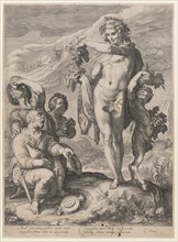 Cult of Bacchus, 1596, copperplate, plate: 44.6 x 32.2 cm |, Leaf: 44.7 x 32.6 cm, U. l.,